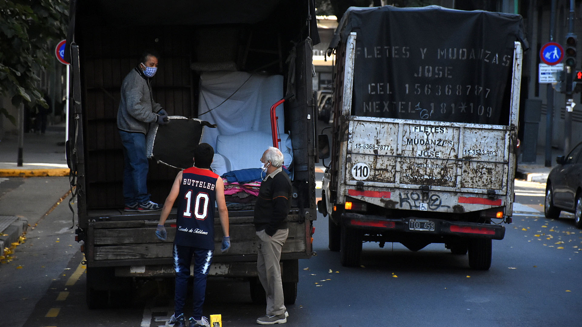 Muchas de las mudanzas quedaron inconclusas por la cuarentena