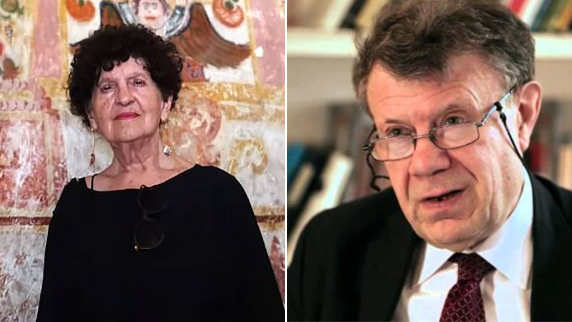 Margó Glantz y Roger Chartier