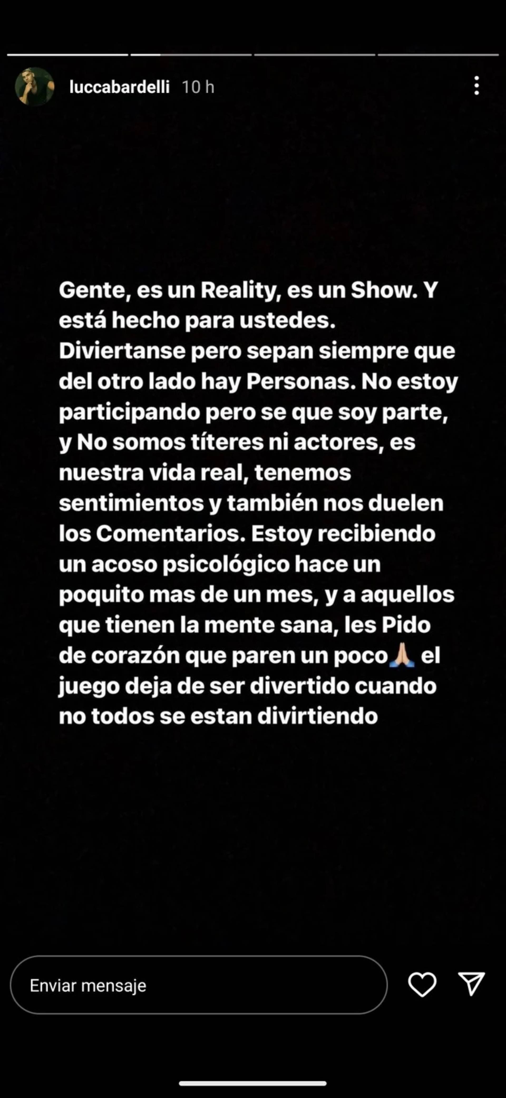 Los posteos del novio de Julieta de GH