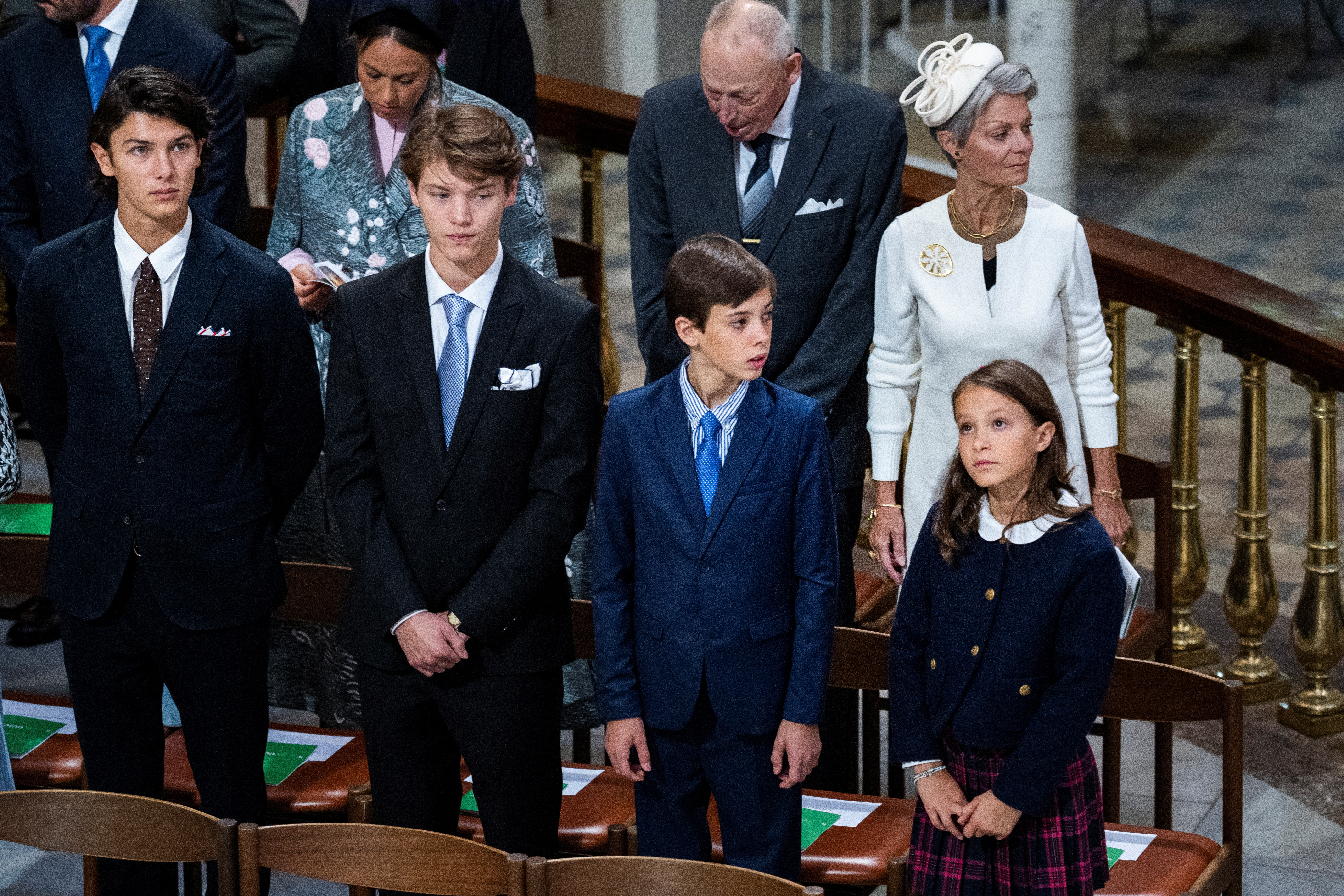 El príncipe Nicolai, el príncipe Félix, el príncipe Henrik y la princesa Atenea de Dinamarca (REUTERS )