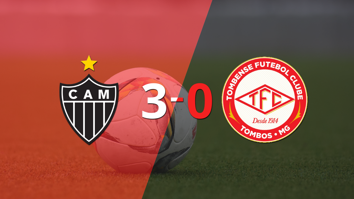 Atlético Mineiro sentenció con goleada 3-0 a Tombense