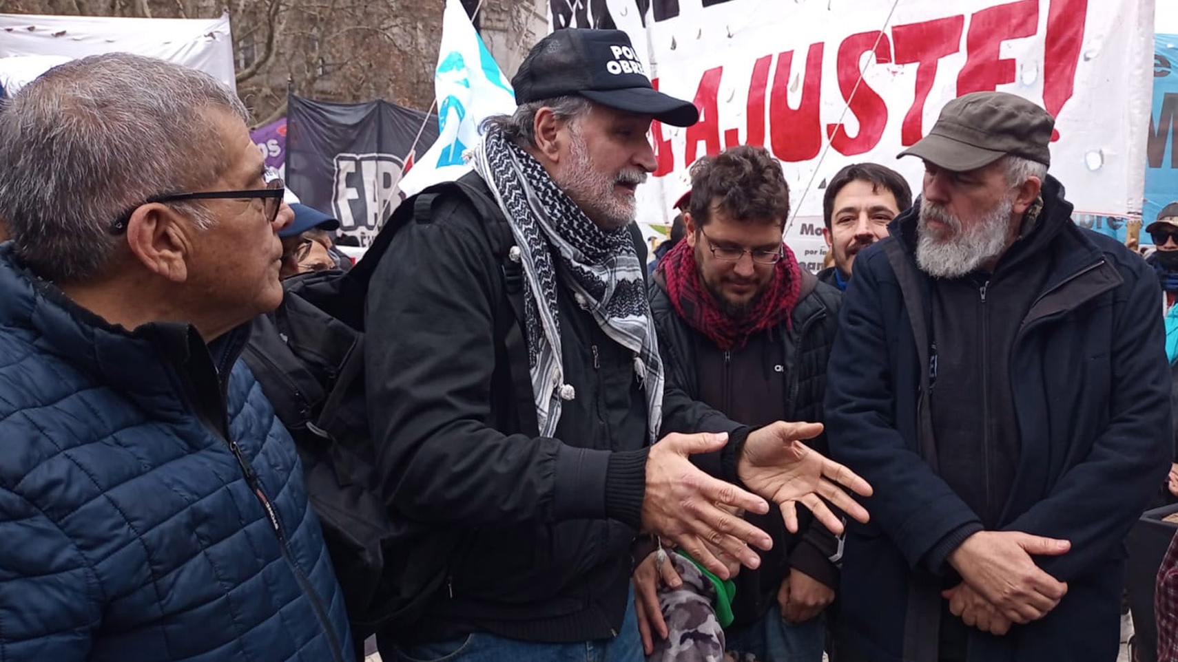 Eduardo Belliboni, Esteban Castro and Juan Carlos Alderete will protest in front of the Courts against an alleged "judicial persecution" y "stigmatization"