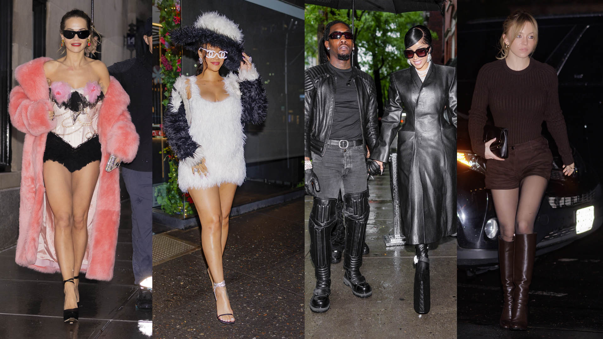Los particulares looks de Rita Ora y Rihanna, y el romántico paseo de Cardi B y Offset: celebrities en un click