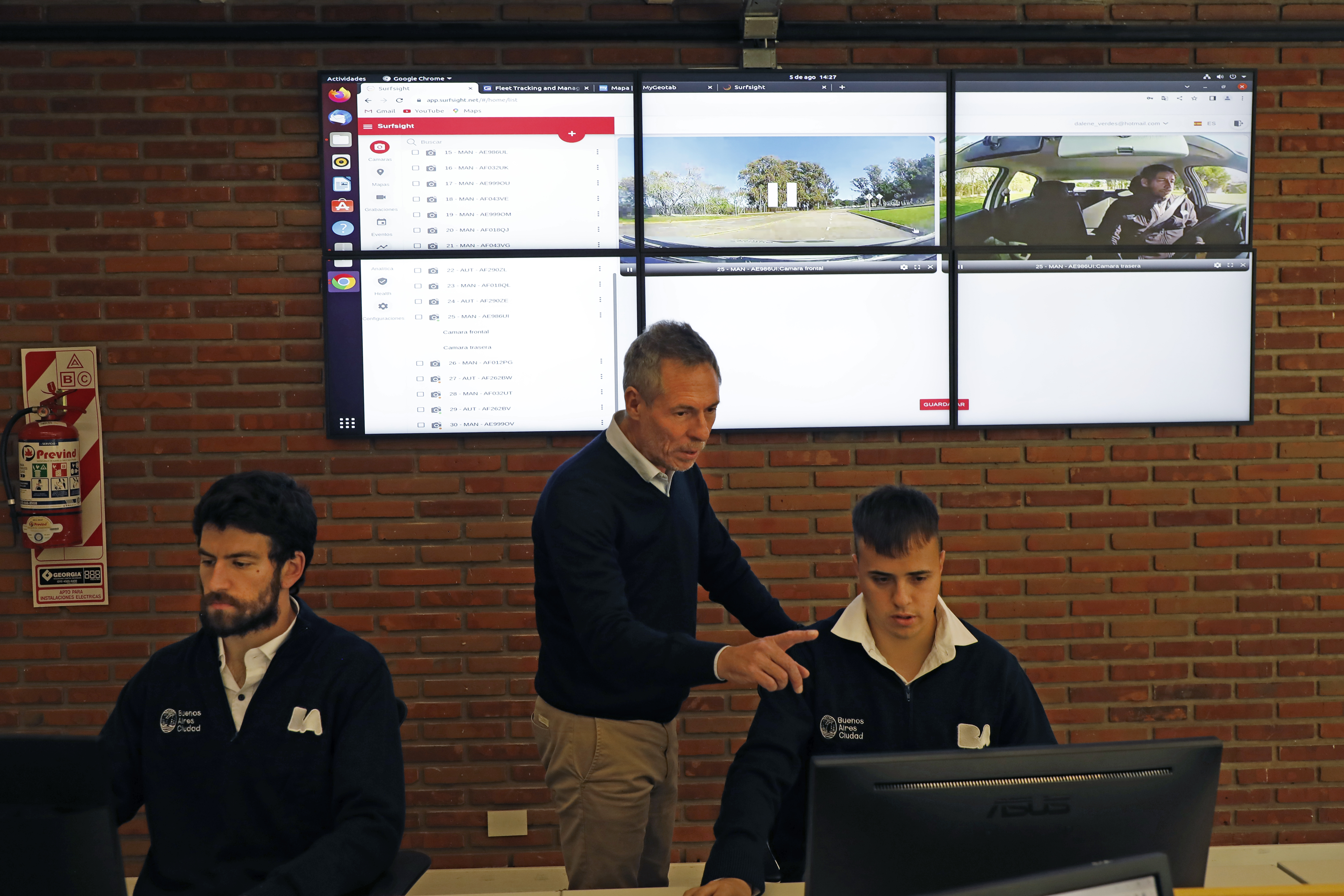 El Centro de Monitoreo controlará todo lo que pase en el interior del vehículo (Secretaría de Atención Ciudadana y Gestión Comunal) 