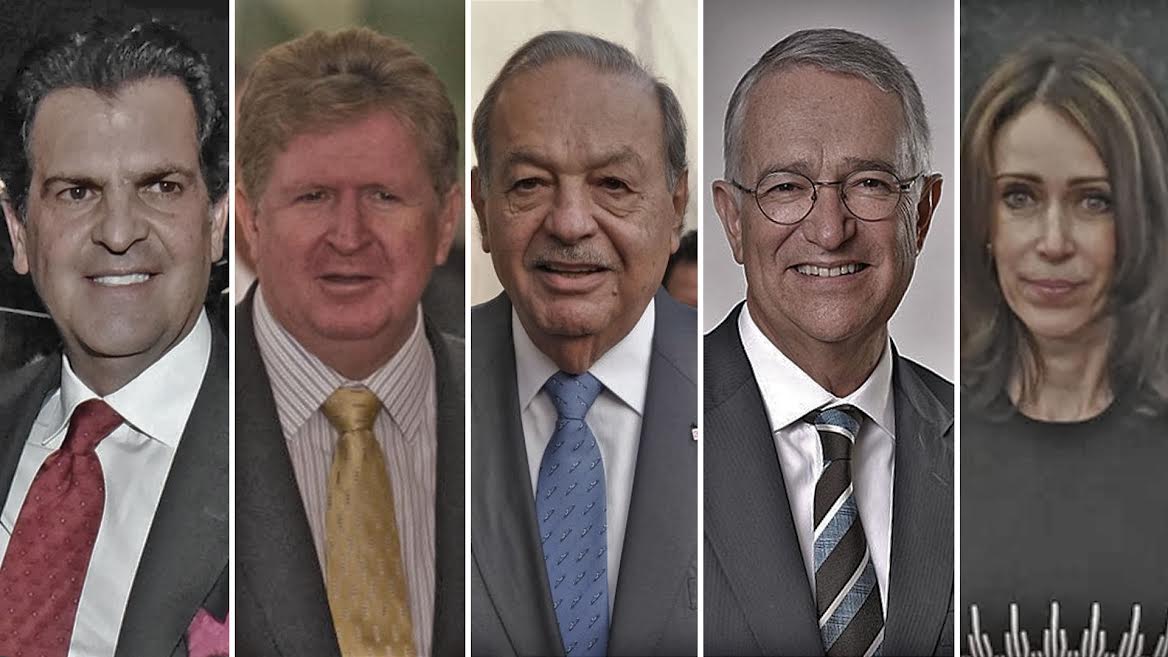 Las cinco personas más ricas de México cuentan con grandes fortunas.