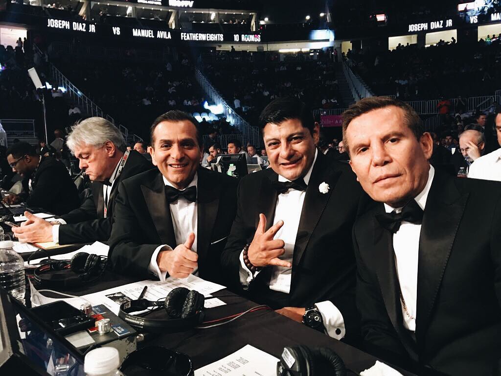 The Box Azteca team was led by Carlos Aguilar (Image: Instagram / @elzaraguilar)