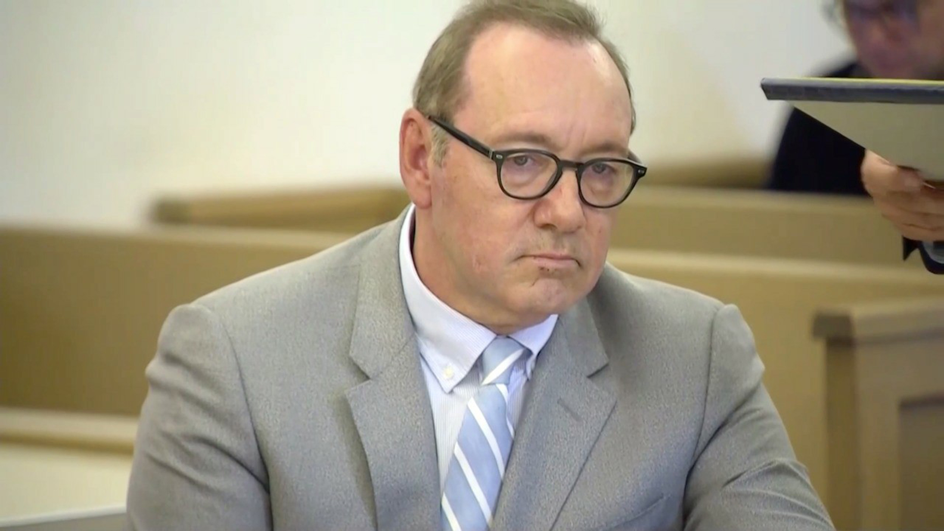 Kevin Spacey at his trial 