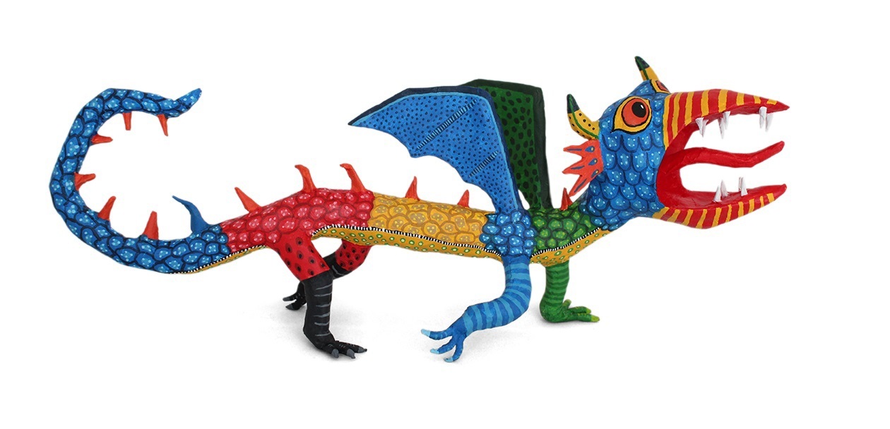 Image provided by Google showing the "doodle" with which he illustrated his main page on Tuesday, which consists of a multicolored alebrije by Pedro Linares López in commemoration of the 115th anniversary of the birth of the Mexican artist.  EFE/Google
