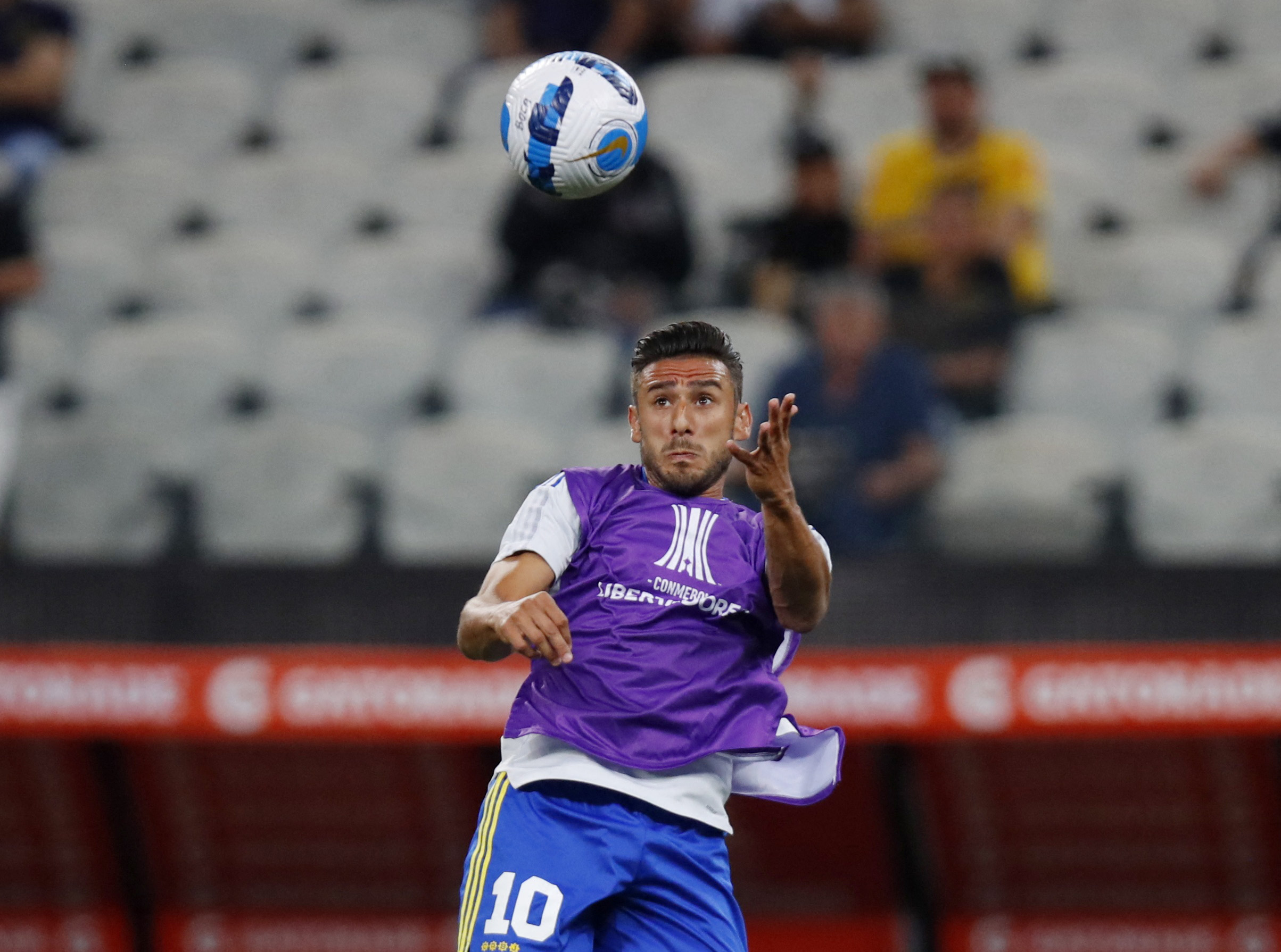 Toto Salvio, que no tuvo minutos ante Corinthians en San Pablo, se despidió de Boca Juniors como jugador libre (REUTERS/Amanda Perobelli)