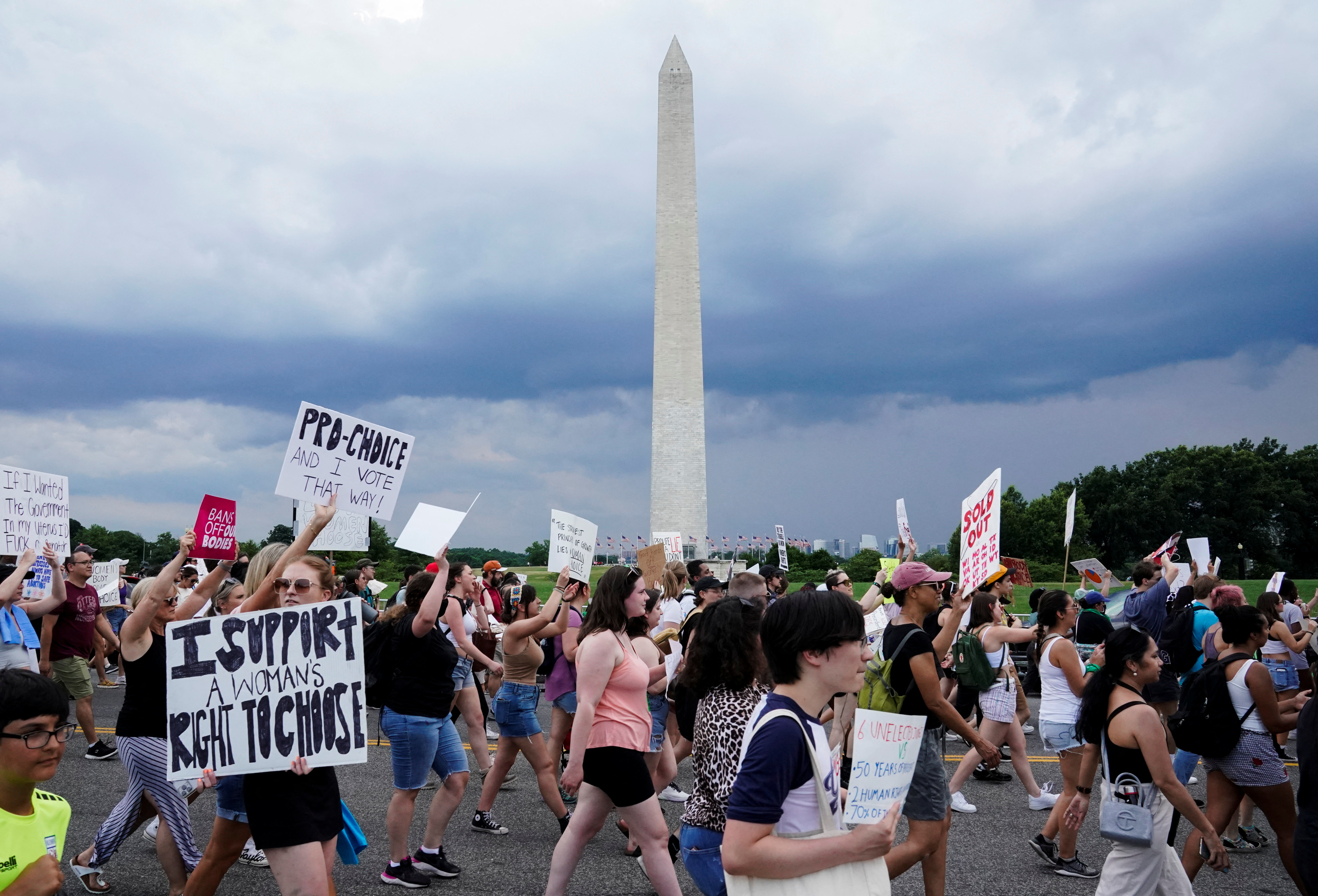 Protesta en Washington tras la decisión de la Corte Suprema (Reuters)