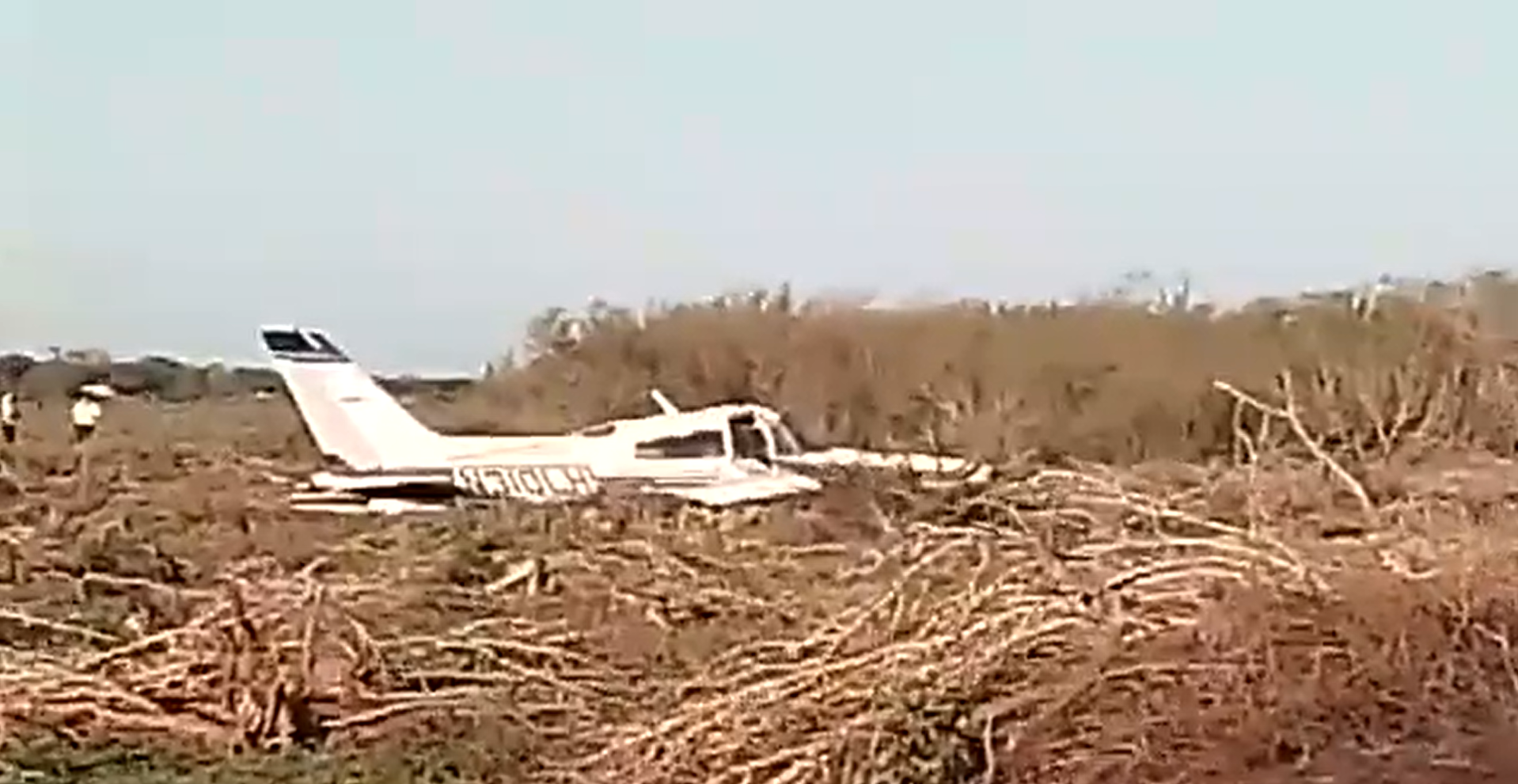 Se desplomó avioneta tipo Cessna en rancho de Reynosa, Tamaulipas 