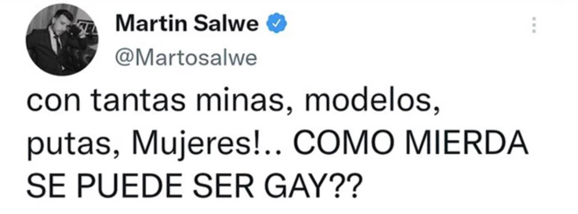 Los mensajes polémicos de Martín Salwe