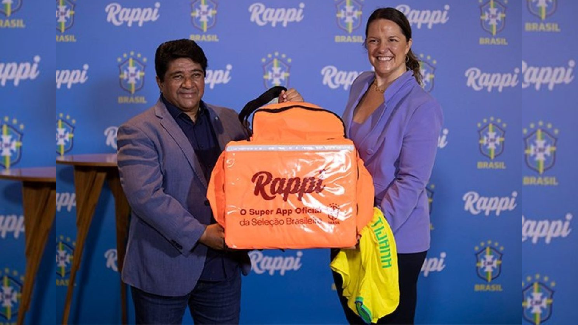 La empresa colombiana Rappi se convirtió en patrocinador oficial de la selección de Brasil. Imagen: CBF