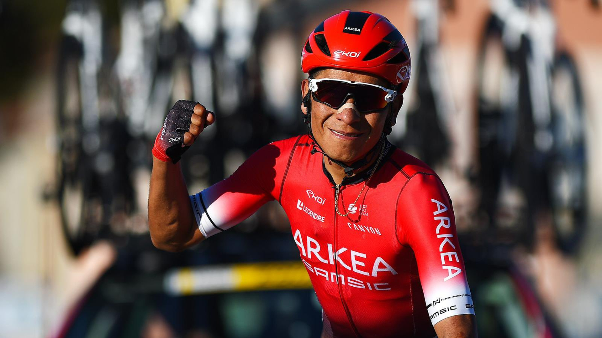 Nairo Quintana disfruta del Tour de Francia 