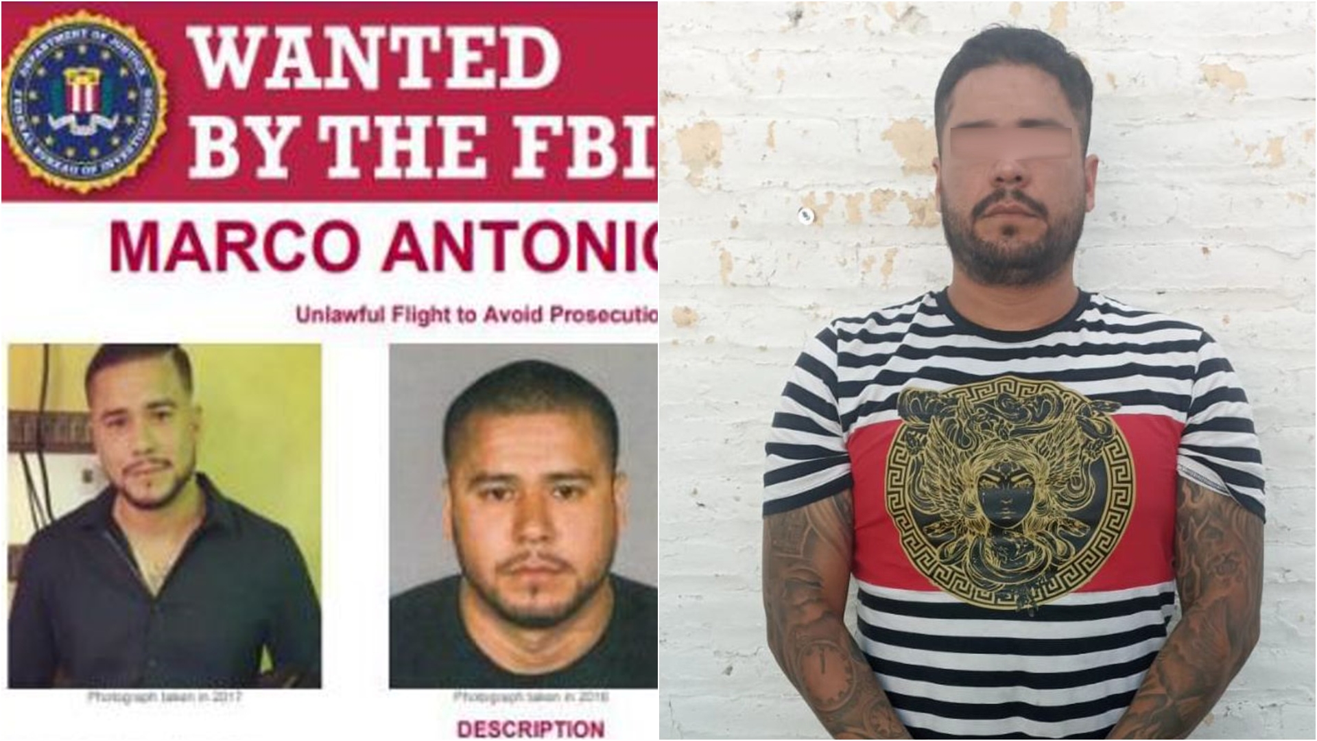 Detuvieron a hombre buscado por el FBI en Aguascalientes