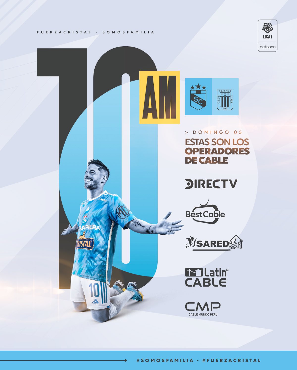 Canales TV para ver Sporting Cristal vs Alianza Lima.