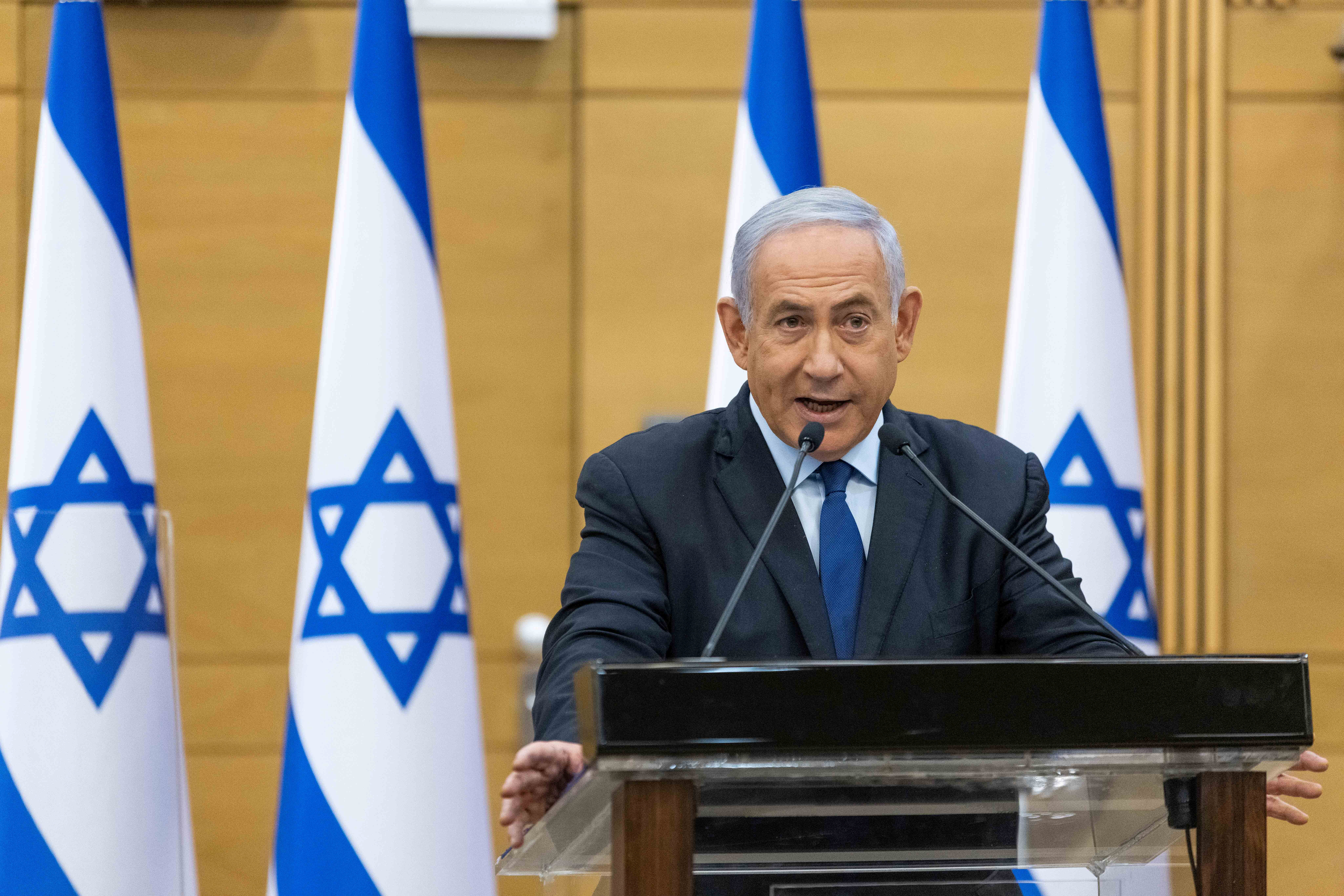 El primer ministro israelí Benjamin Netanyahu (Jonatan Sindel/Pool via REUTERS)
