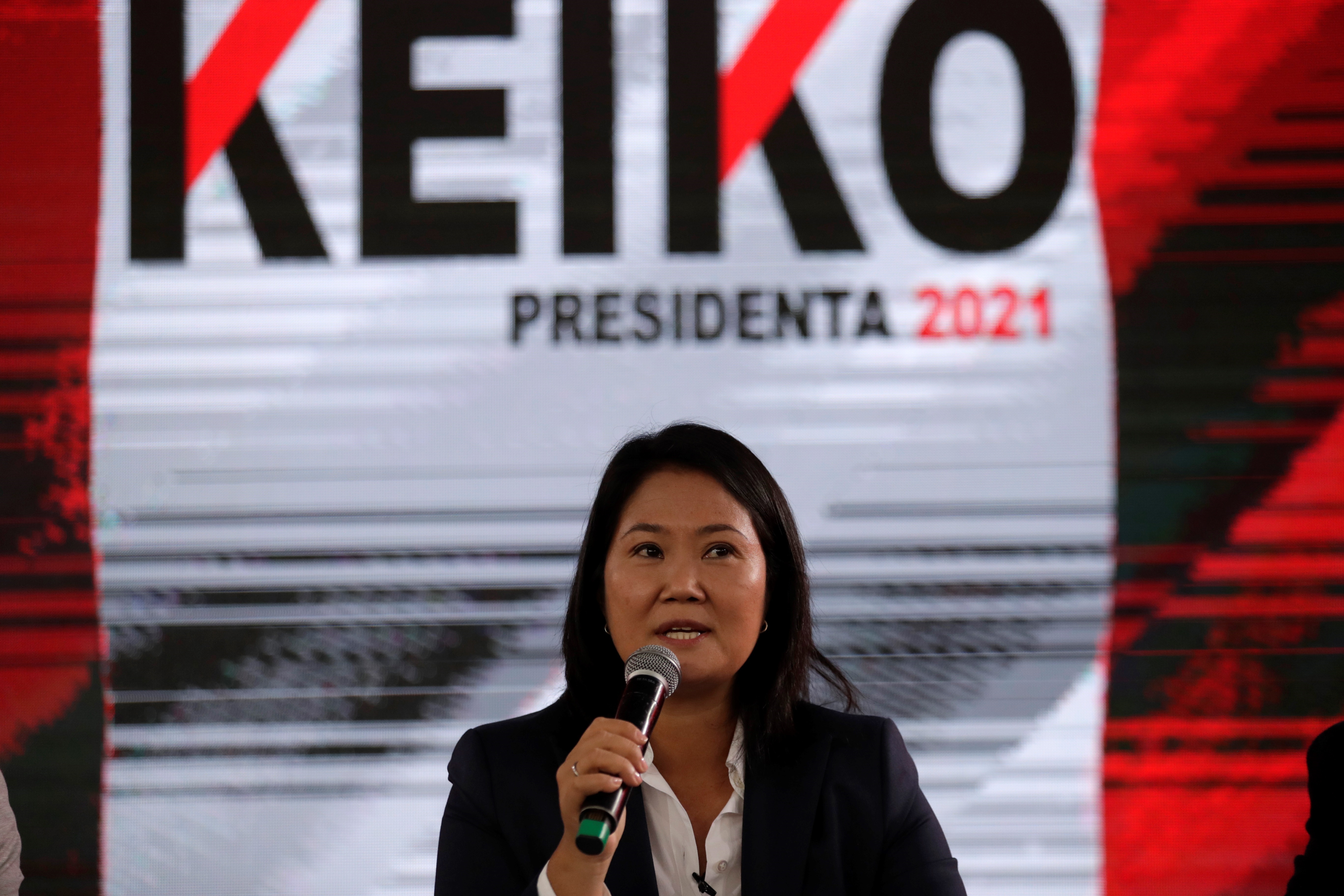 La candidata a la presidencia de Perú por el partido Fuerza Popular, Keiko Fujimori 