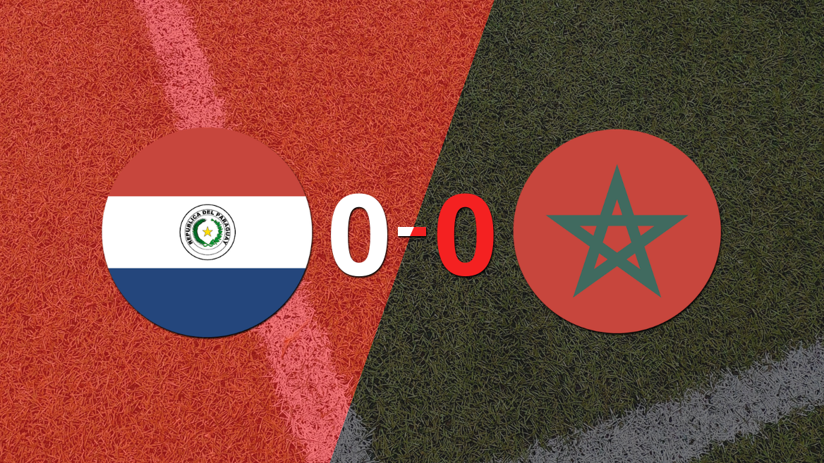 No hubo goles en el empate entre Paraguay y Marruecos