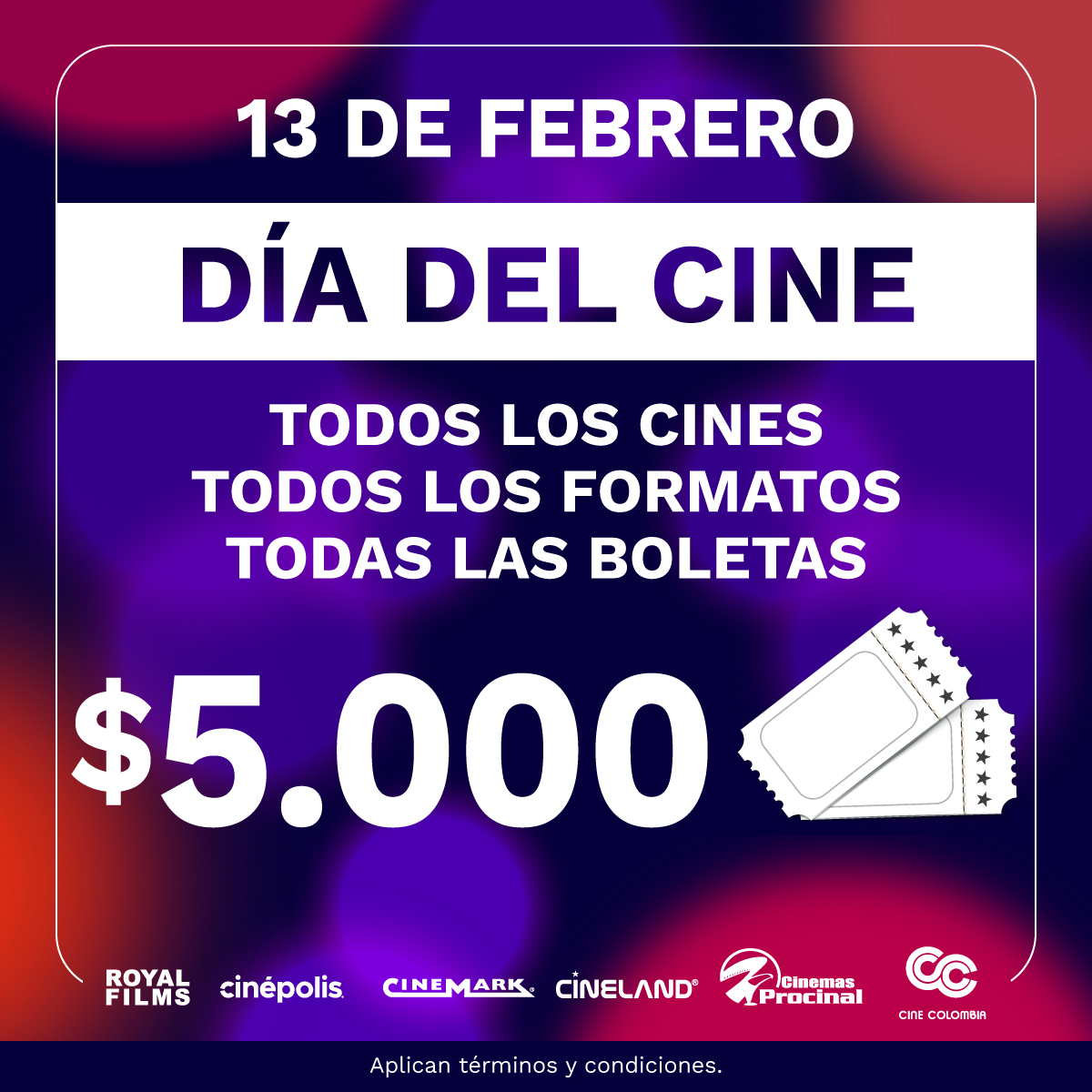 Día Del Cine Colombianos Podrán Adquirir Boletas Por 5 000 Infobae