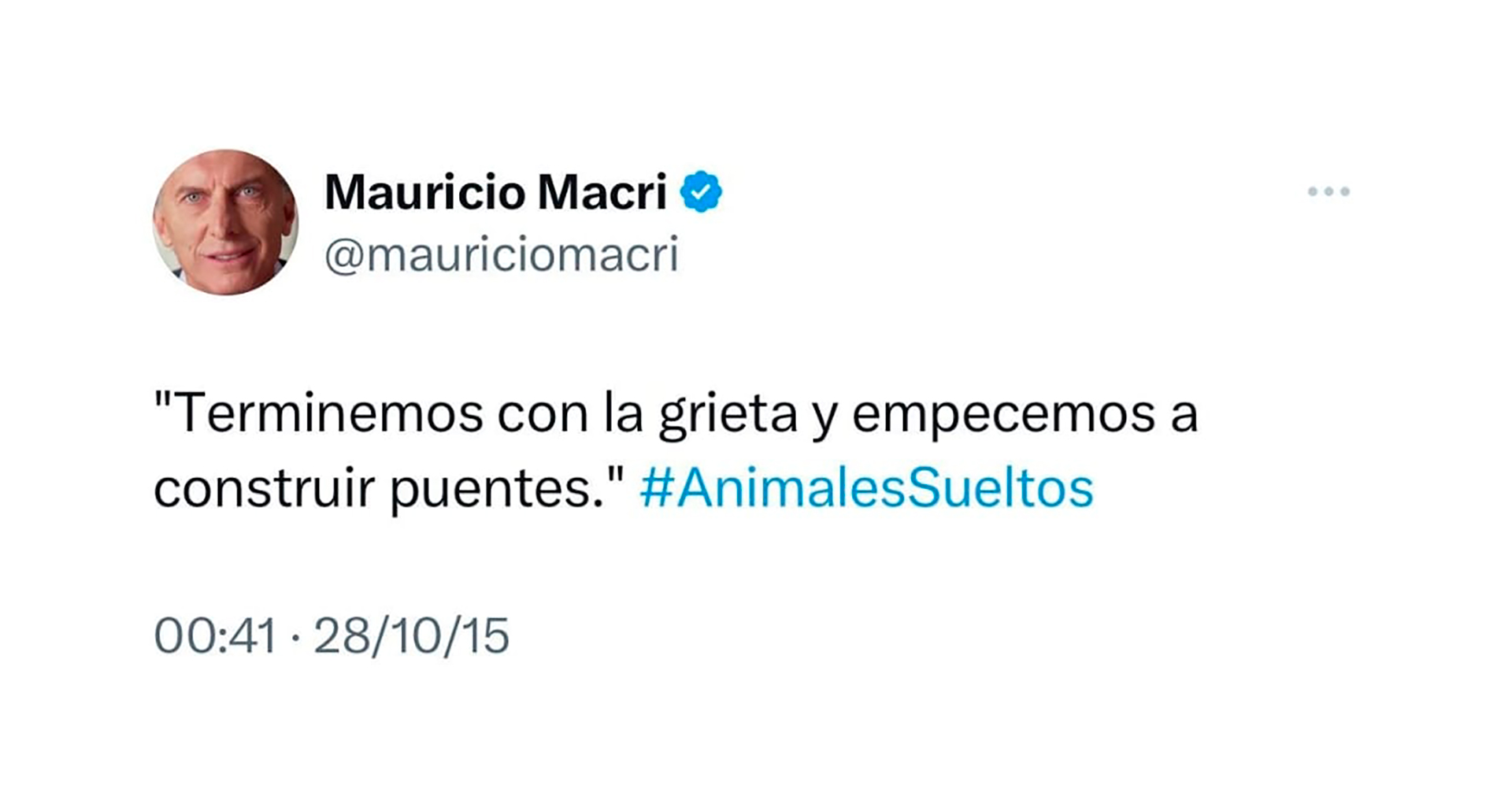 El tuit antigrieta de Mauricio Macri que lo acerca a Horacio Rodríguez Larreta