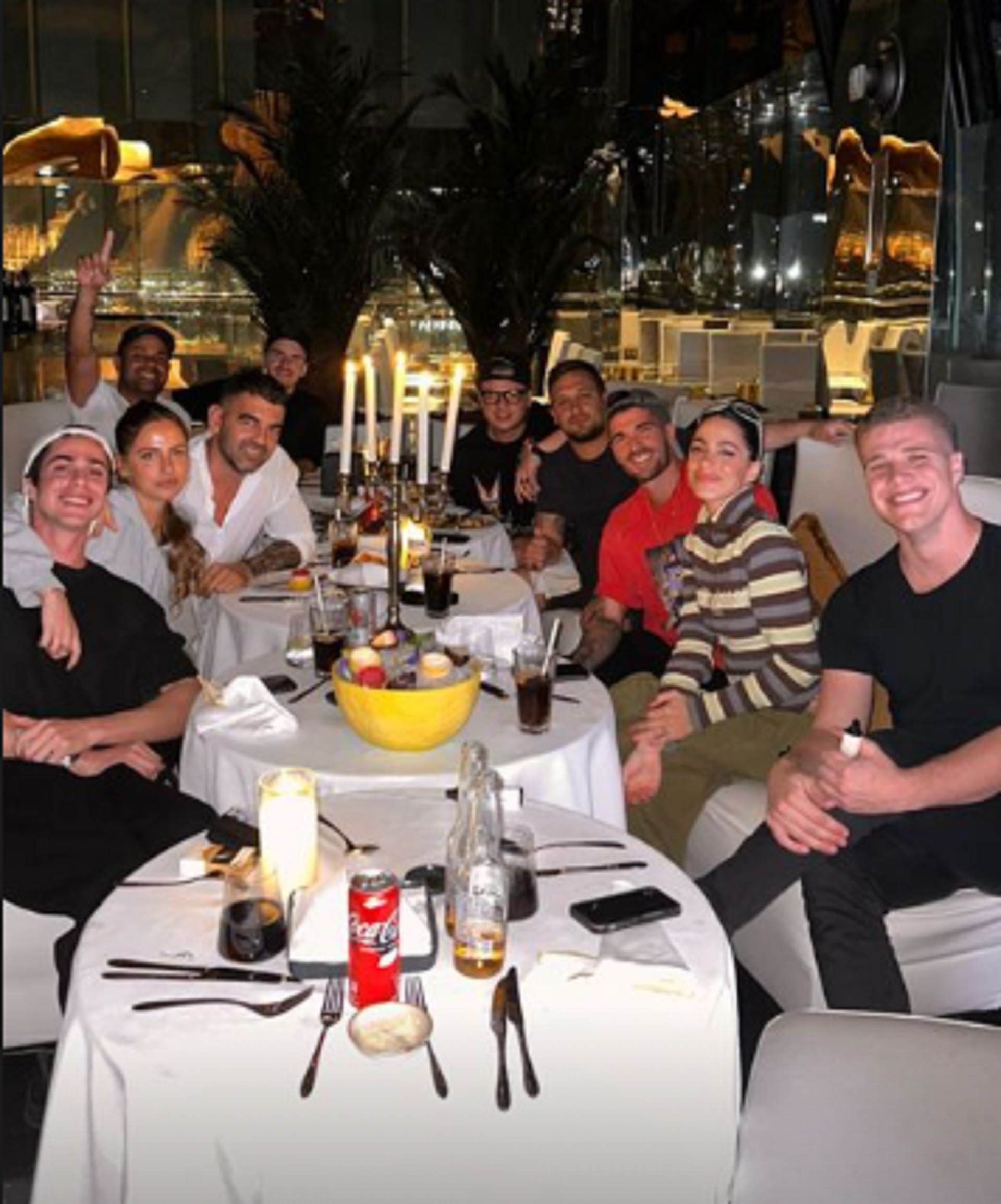Tini Stoessel visitó a Rodrigo de Paul y juntos fueron a comer con amigos en Doha (Foto: Instagram)