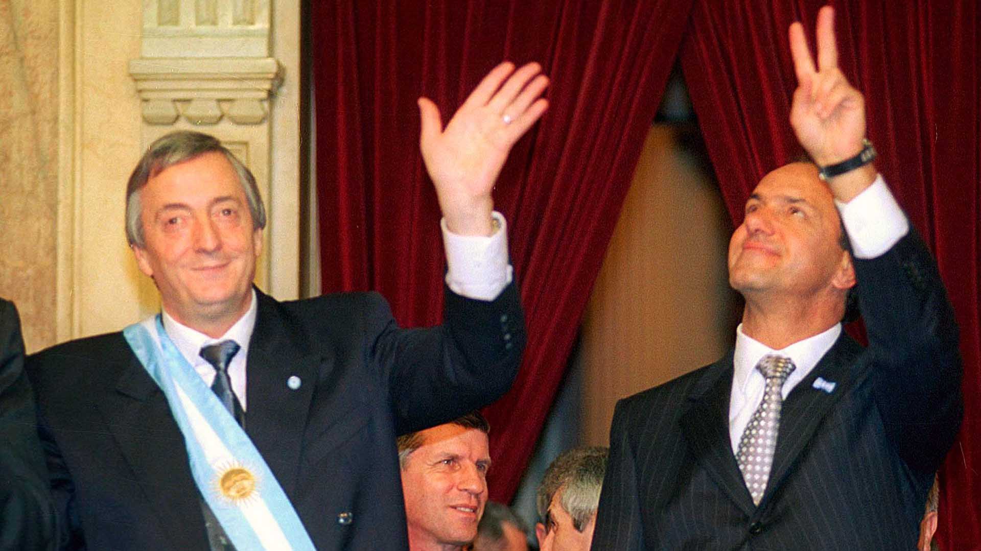 Nestor Kirchner y Daniel Scioli