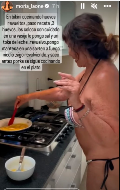 Moria Casán publicó su receta de huevos revueltos en sus redes sociales (Foto: Instagram)