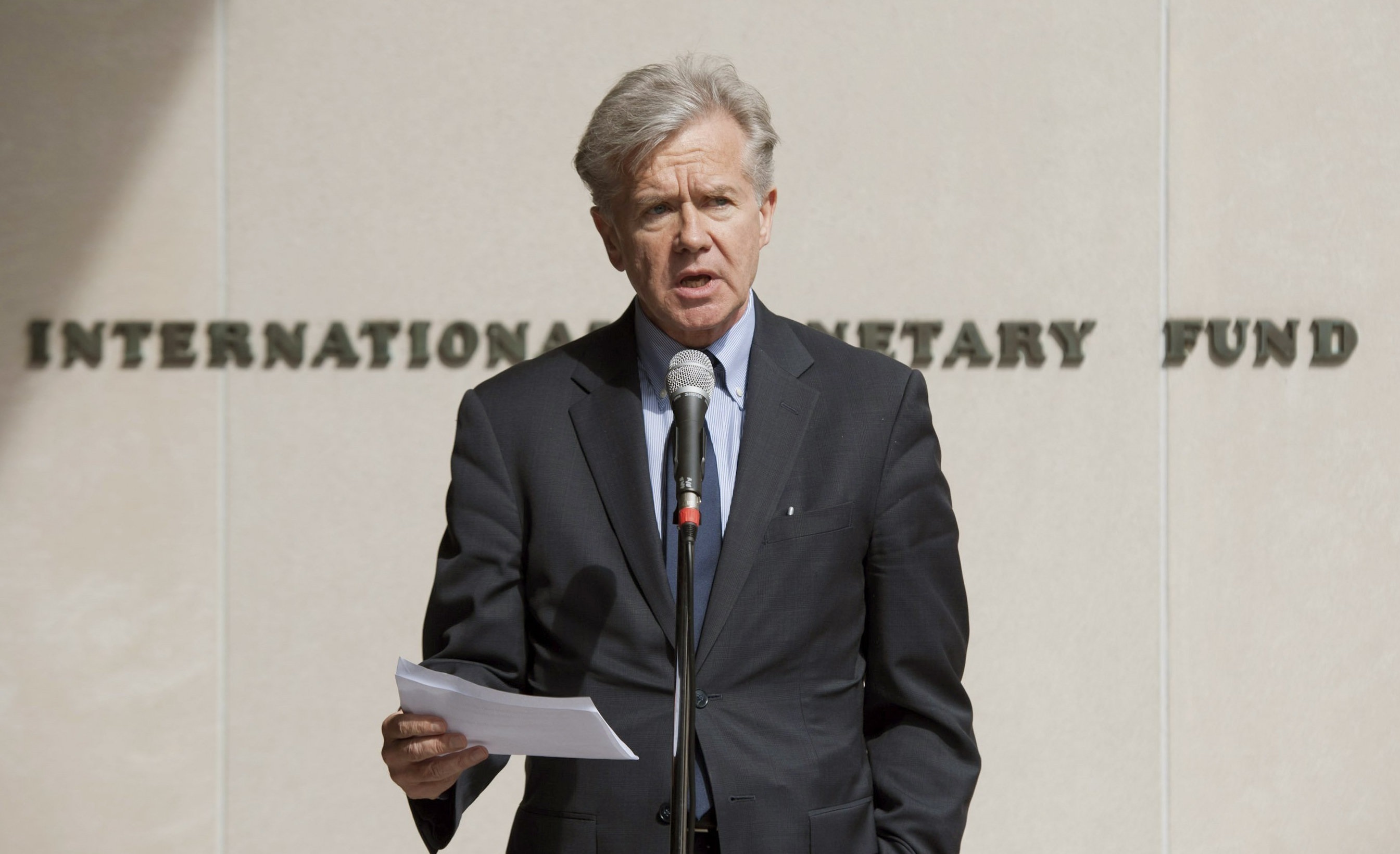 El portavoz del Fondo Monetario Internacional (FMI), Gerry Rice. EFE/Michael Spilotro/Archivo
