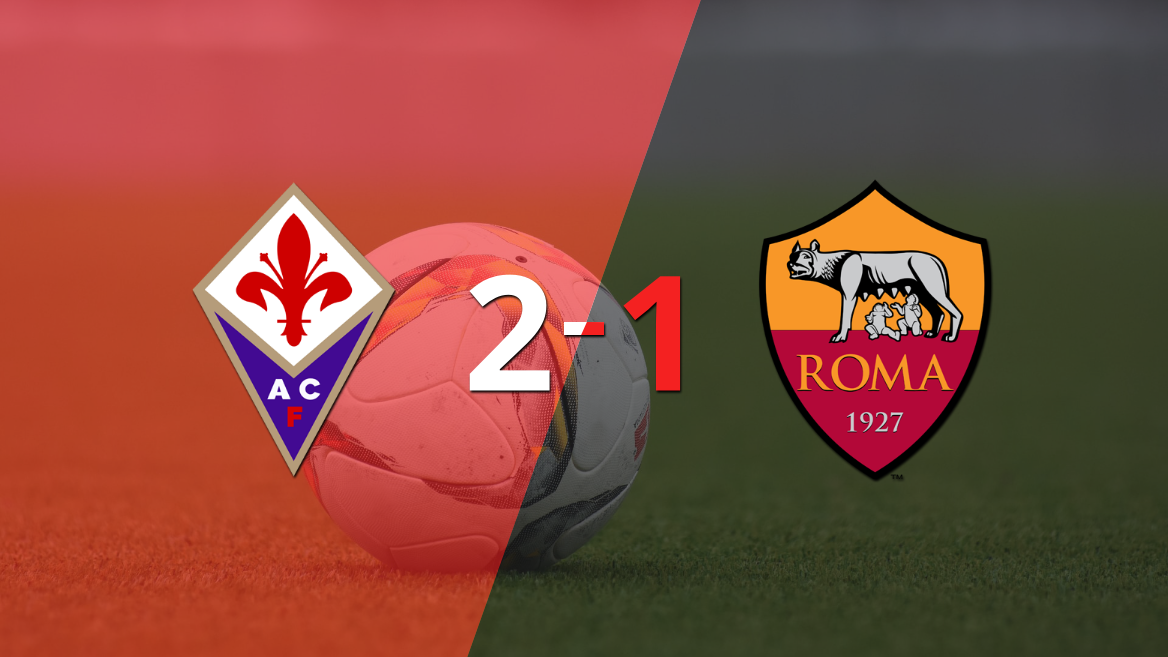 Fiorentina logró una victoria de local por 2 a 1 frente a Roma