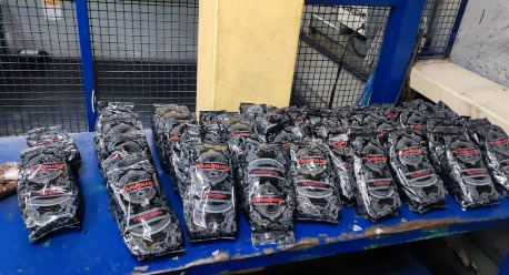 La carga ilegal provenía de Cali, Colombia (Foto: Twitter/@AduanasMx)