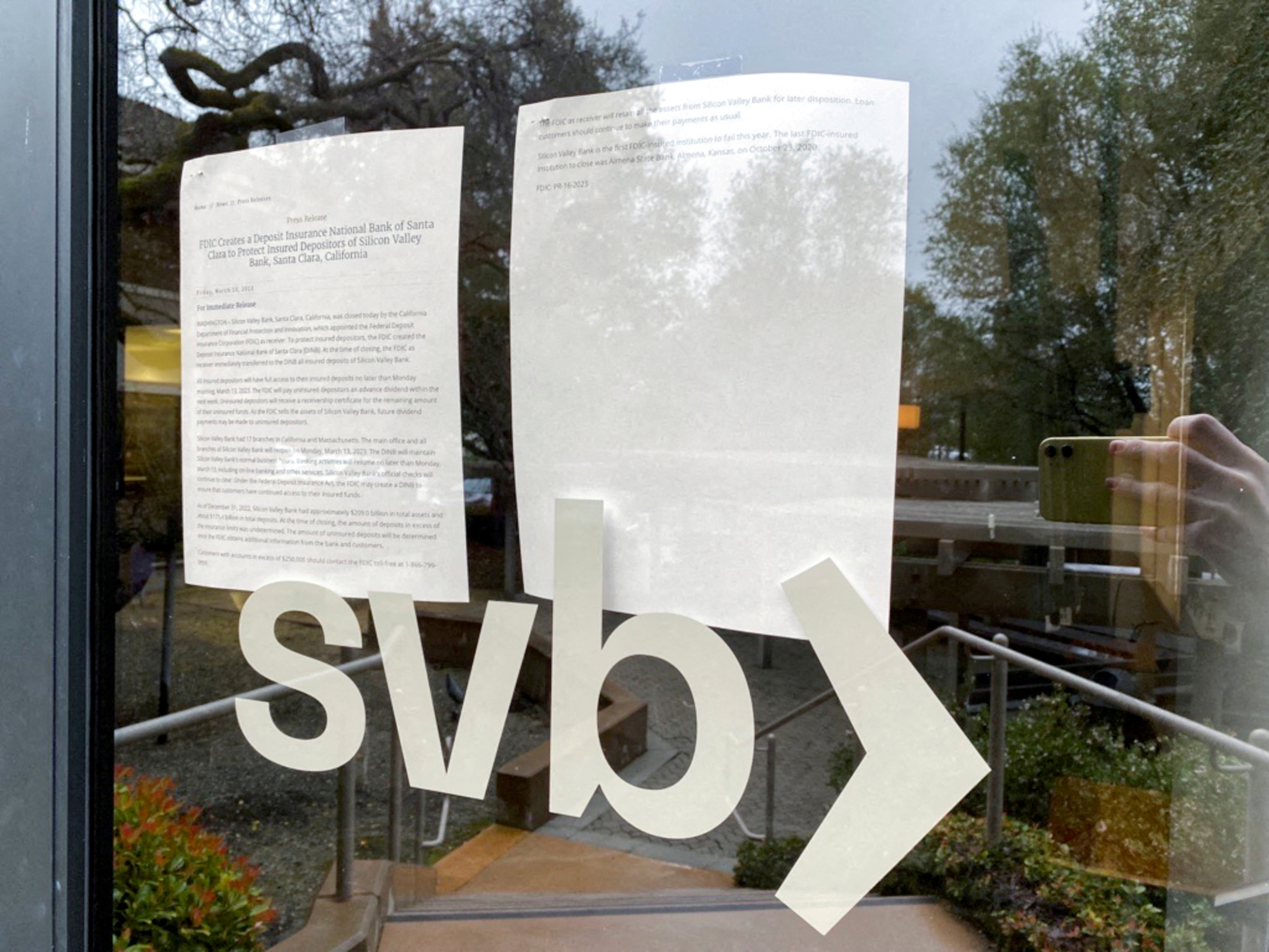 Oficina del SVB en Menlo Park, California (Reuters)