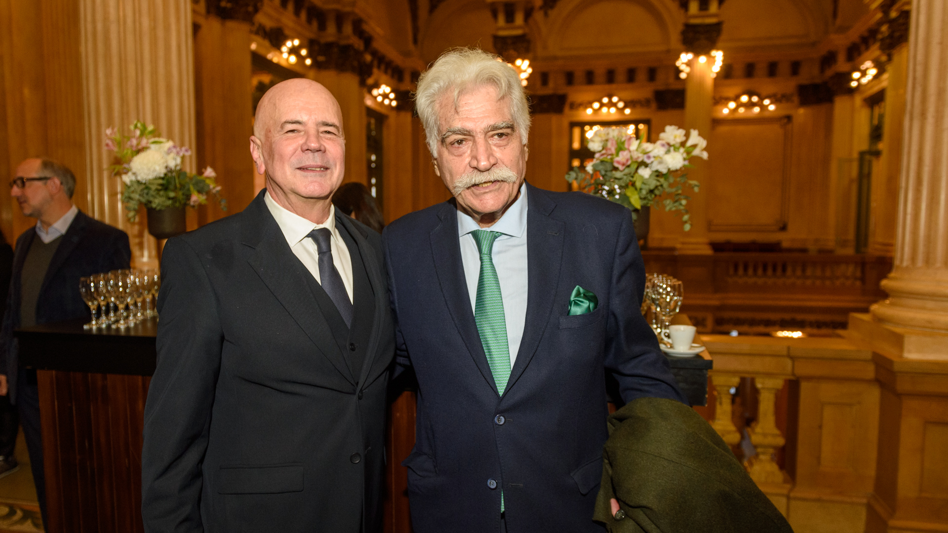 Jorge Telerman junto al escritor Jorge Asís 