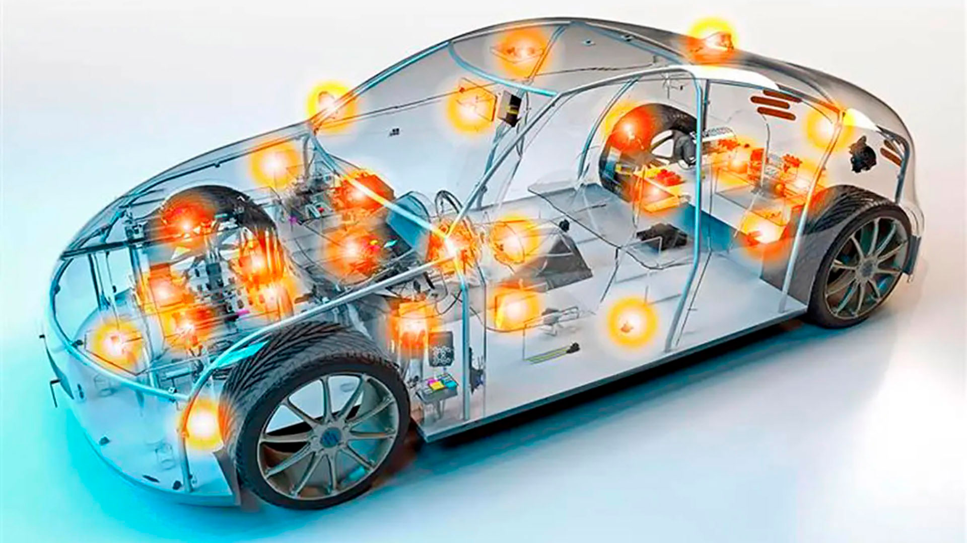 La cantidad de conexiones eléctricas de un auto a baterías, es muchísimo más compleja que la de los autos convencionales