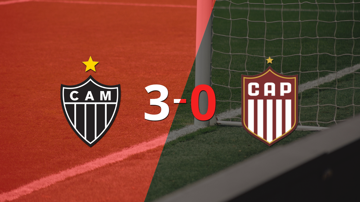 Atlético Mineiro goleó 3-0 a CA Patrocinense con doblete de Hulk