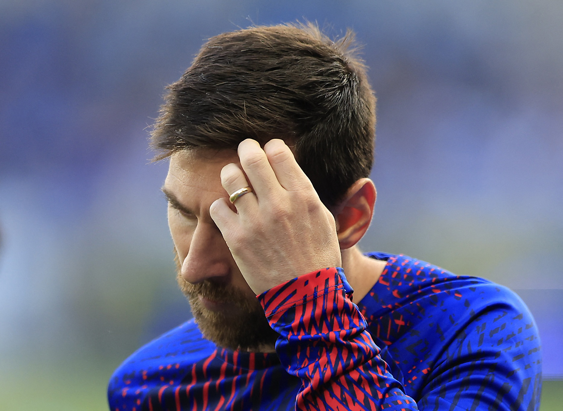 ¿En qué pensará Messi antes del partido? (REUTERS/Pascal Rossignol)