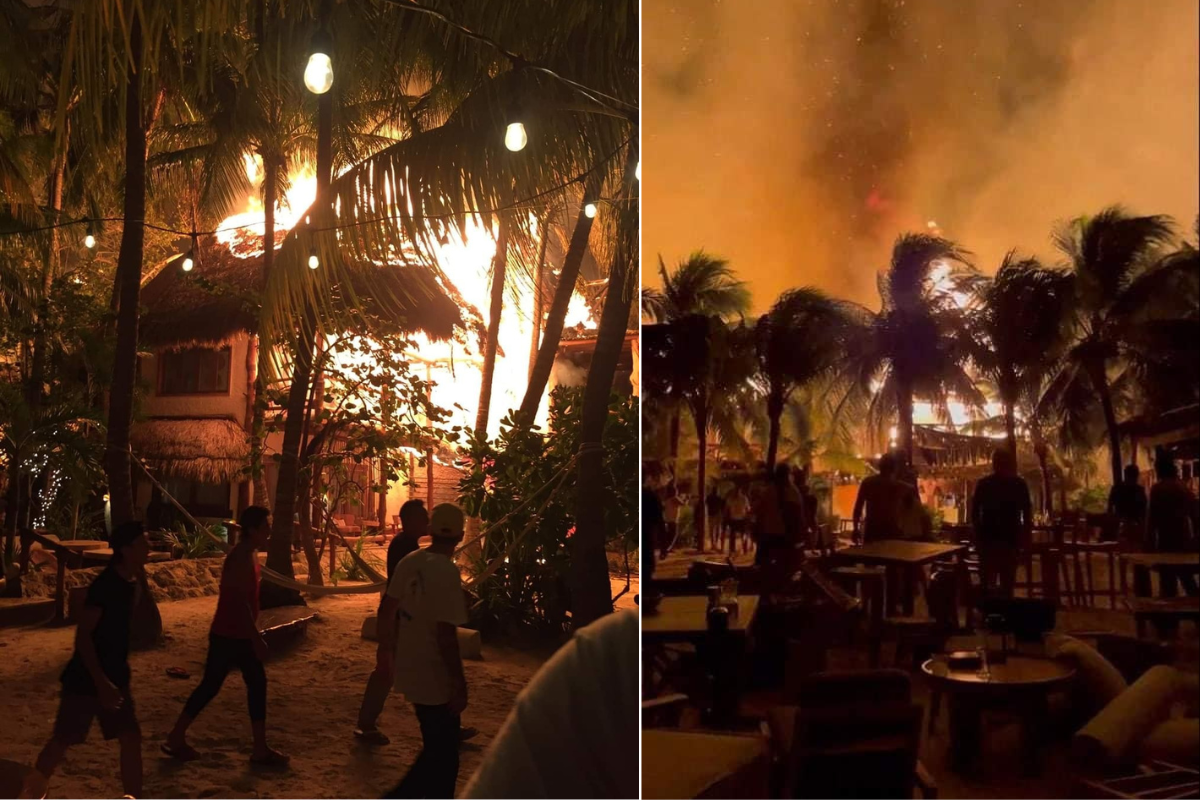Al menos dos hoteles se incendiaron en la noche del 28 de noviembre en la isla de Holbox
