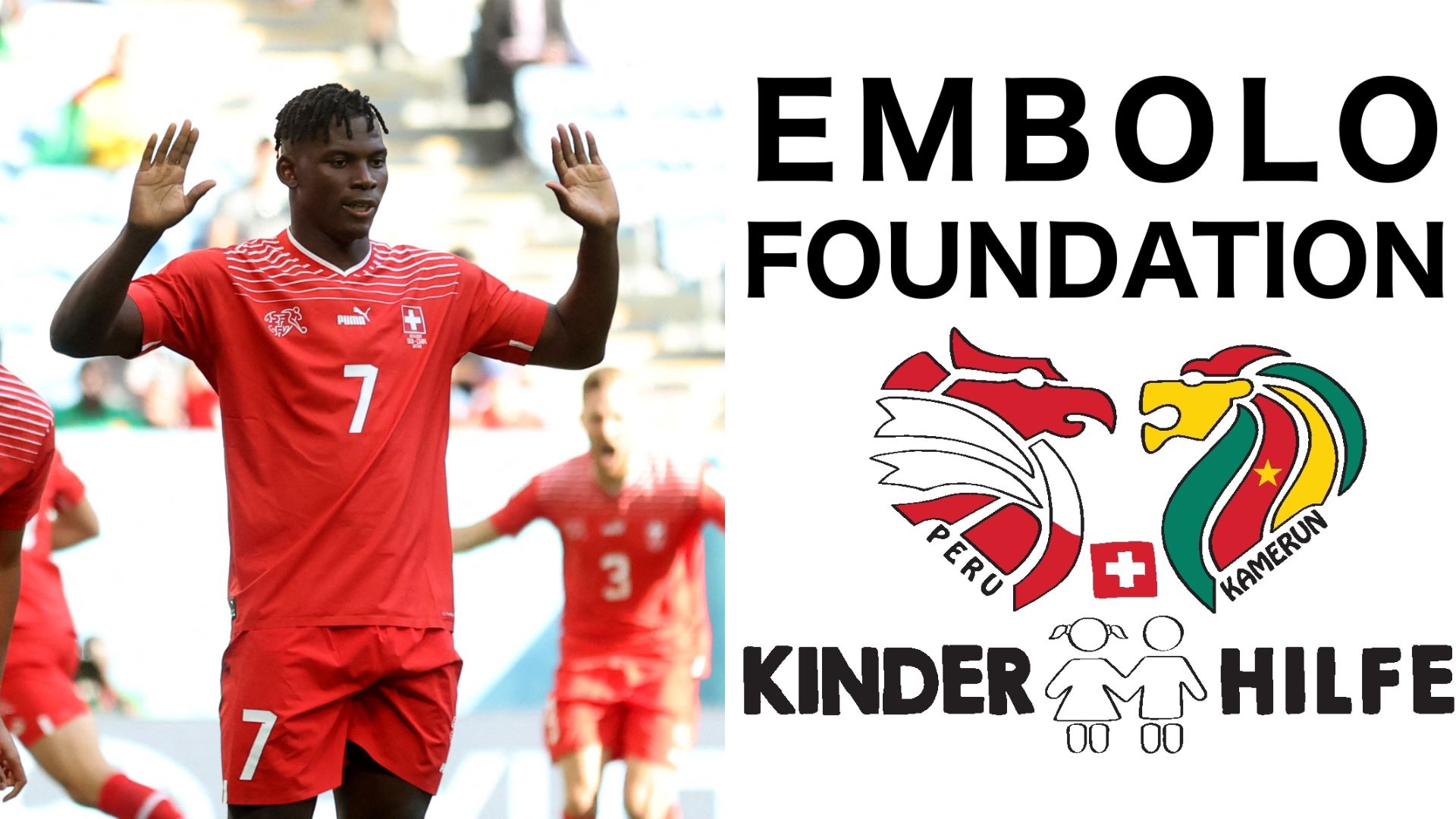 Breel Embolo, el autor del gol de la victoria de Suiza en Qatar 2022 que tiene una fundación para ayudar a los niños en Perú 