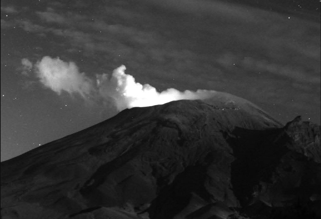 El volcán Popocatépetl y su actividad volcánica. (Foto: Cenapred)