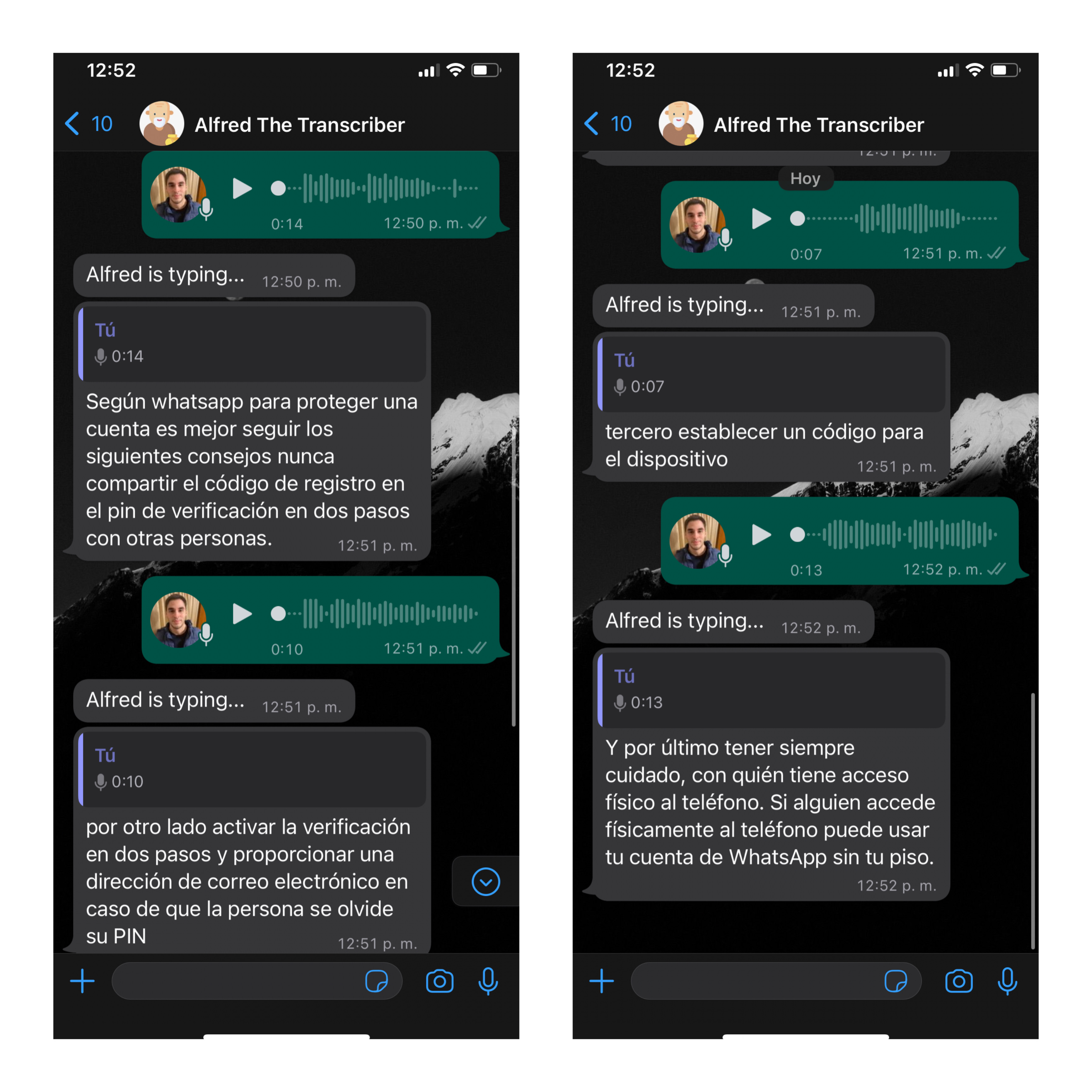 Bot que permite transcribir en tiempo real cualquier audio a texto en WhatsApp. (foto: Composición/Jose Arana)