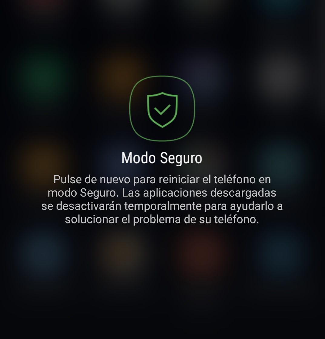 El modo seguro permite hacer una revisión incluso de las apps ocultas