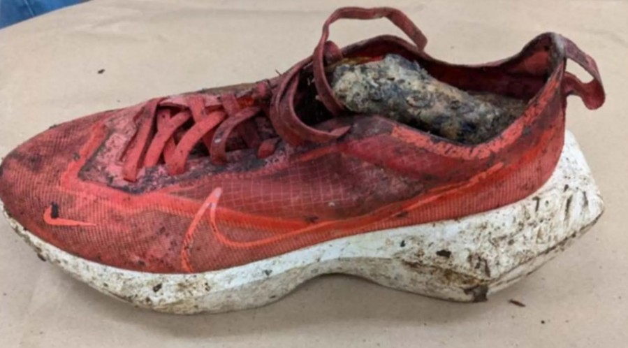
Los excursionistas encontraron el zapato de la mujer con restos esqueléticos adentro el sábado (Foto: FBI)