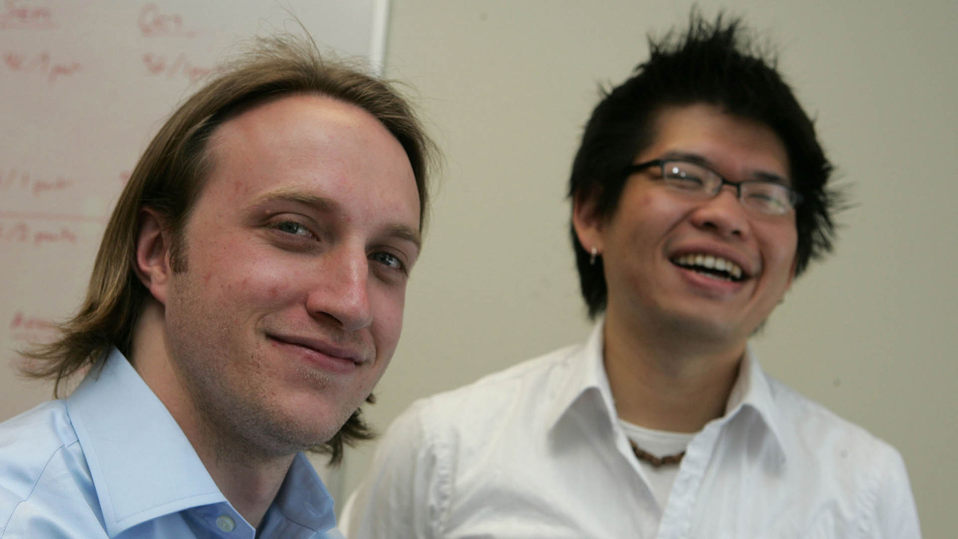 Chad Hurley y Steve Chen siguieron trabajando juntos después de la multimillonaria venta de YouTube  (Karen T. Borchers/San Jose Mercury News/KRT)