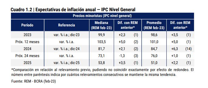 Los Consultores Económicos Relevados Por El Bcra Esperan Una Inflación Del 999 Para 2023 R 5444