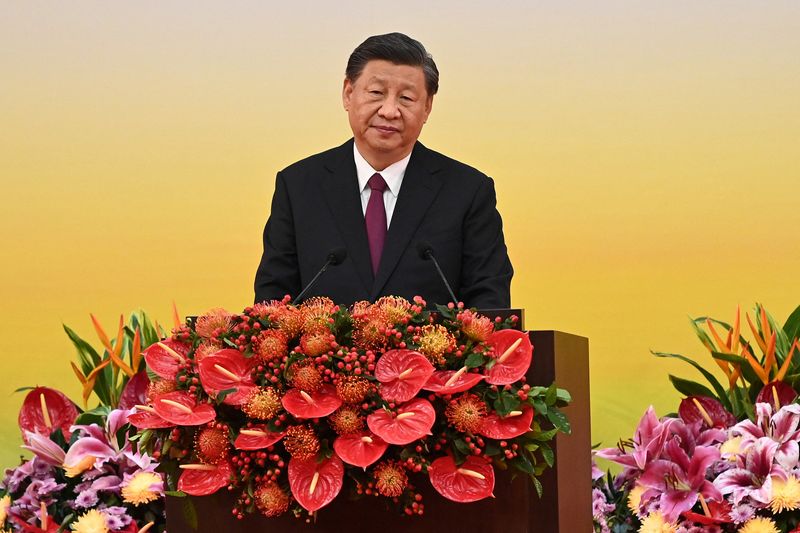 Foto de archivo del Presidente de China, Xi Jinping 
Jul 1, 2022. Selim Chtayti/Pool via REUTERS
