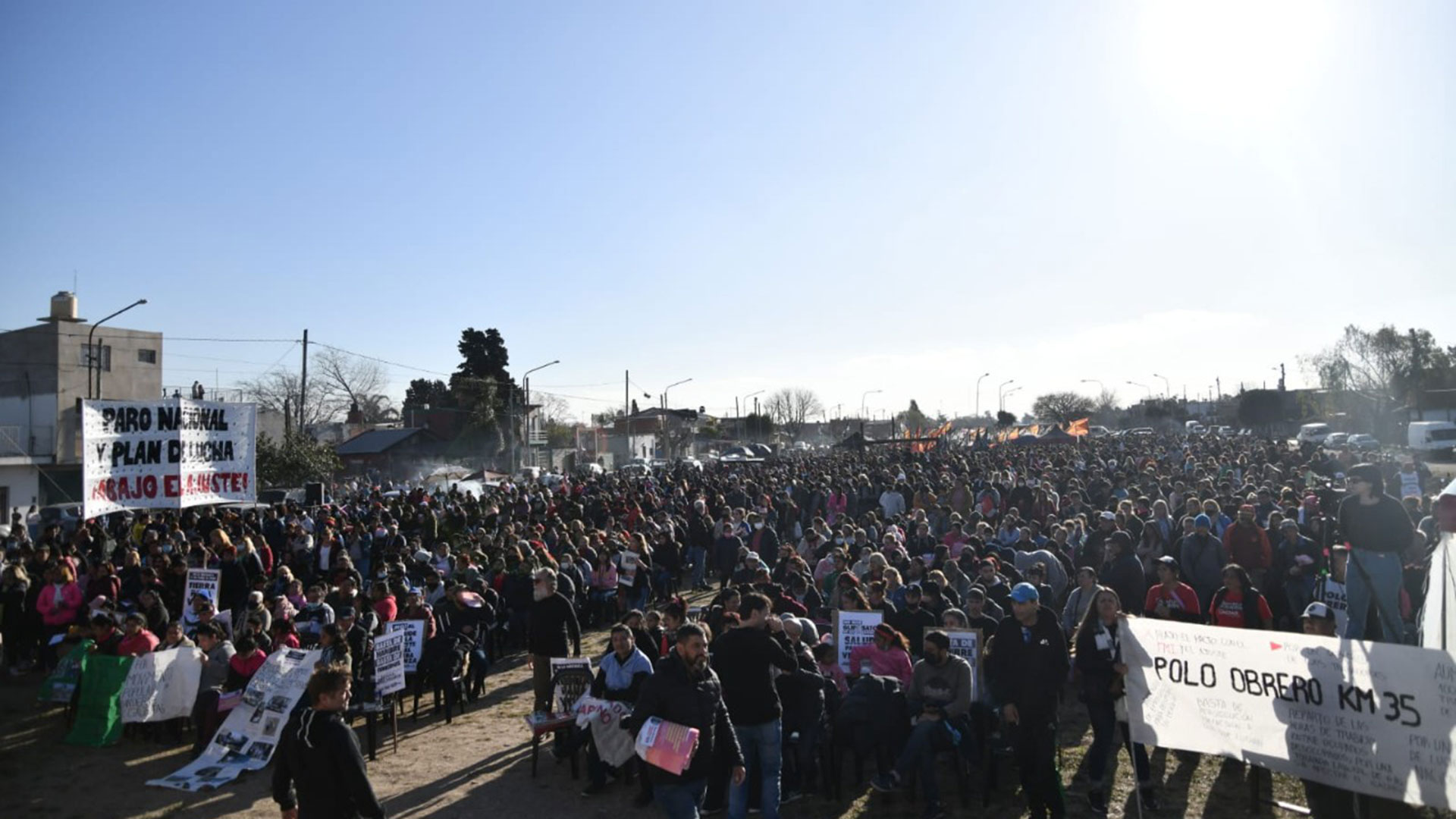 Unos siete mil militantes del PO se manifestaron ayer en La Matanza para afianzar a sus candidatos de cara a las elecciones de 2023