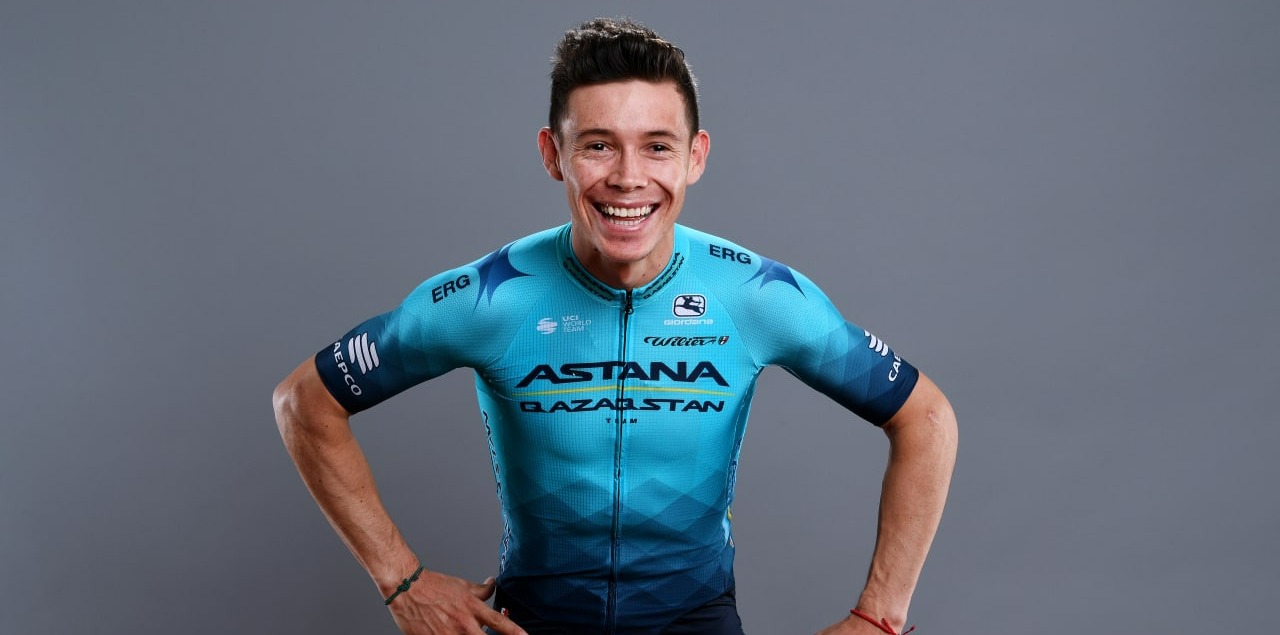 Miguel Ángel López terminó como líder de la montaña y el tercer lugar del podio en la Vuelta a Burgos 2022.   Foto: Miguel Ángel López Twitter