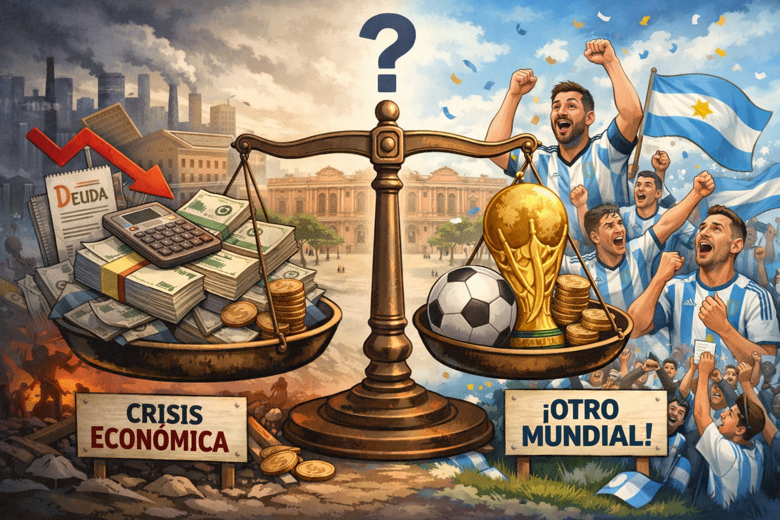 Qu&eacute; pesa m&aacute;s para los argentinos: la econom&iacute;a o ganar otro Mundial, seg&uacute;n una encuesta nacional