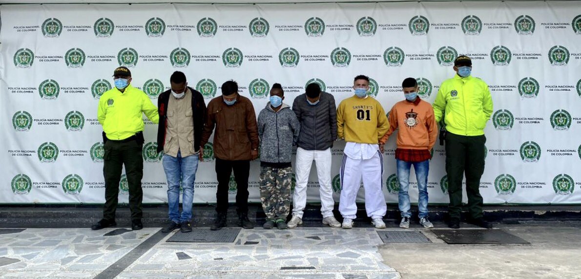 Desarticulan siete bandas criminales dedicadas al hurto y la extorsión en Bogotá