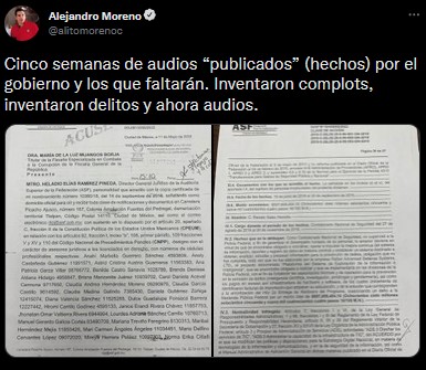 Alejandro Moreno acusó al fiscal de Campeche de robar sistema de espionaje (Foto: Twitter/@alitomorenoc)